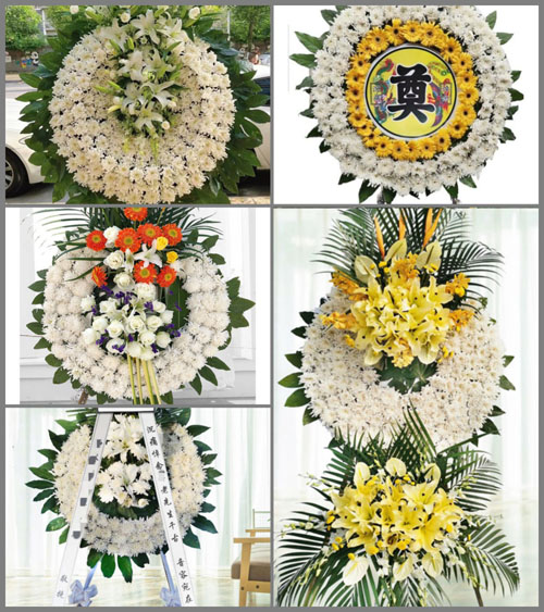 广东肇庆市四会市龙甫镇龙头村花圈速递