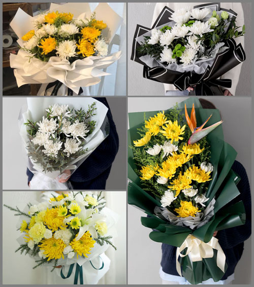 广东肇庆市四会市龙甫镇龙头村白事花束代送
